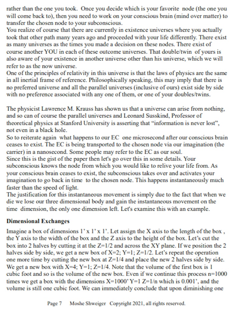 Page 7 of paper "Your After-Life Universe"